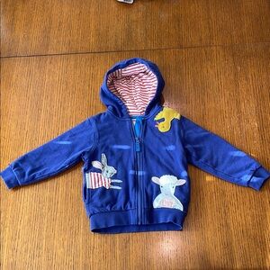 Baby Boden Blue and Yellow Sweatshirt